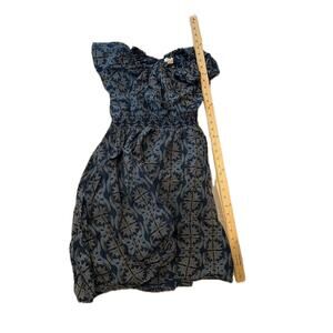 Mata Traders Blue Gray Midi Dress Woman Size 8 Med